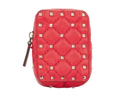 Valentino Rockstud Mini Belt Bag, Leather, Red, MII, DB, 3*